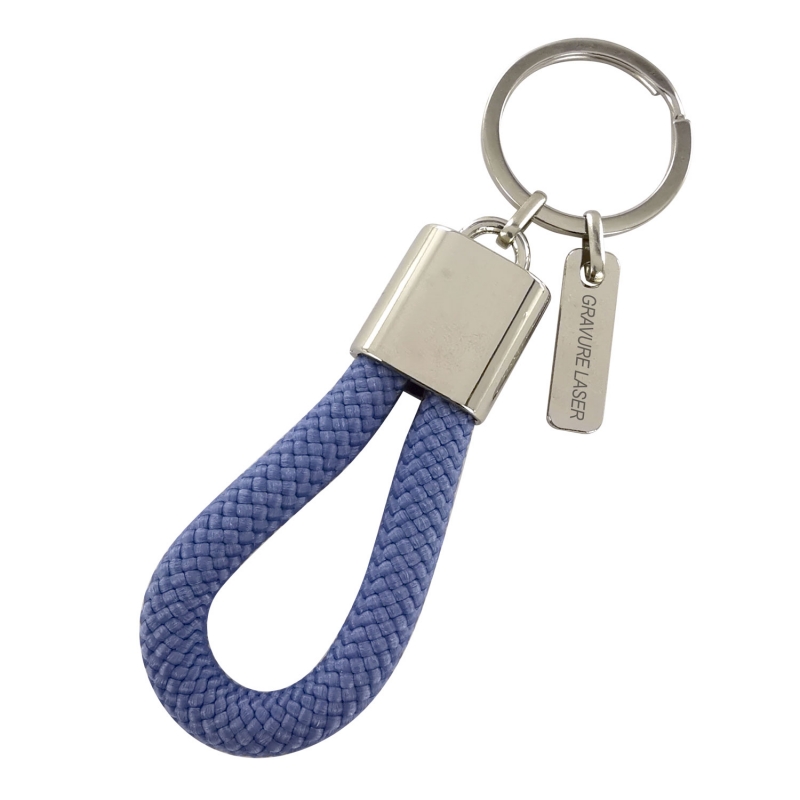 PROMO EFFECTS Cordon porte-clés standard (Blanc, Polyester, 12g) comme  objets pub Sur